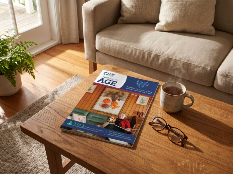 Appreciating Age Newsletter on the table